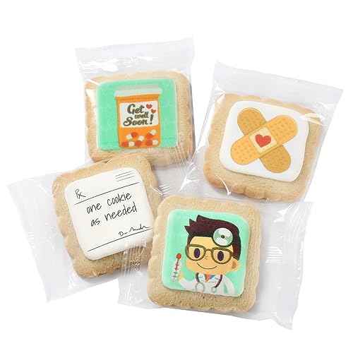 Miniatura 24 de Paquete de 12 cestas de regalo de galletas de feliz cumpleaños, envueltas individualmente para niños, hombres y mujeres, caja de regalo decorada