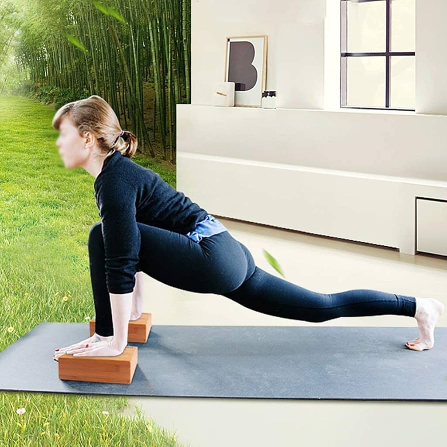 Autumndeer Bamboo Yoga Blocks Bricks, Handstand Block, Support Bricks To Deepen Poses, Improve Strength And Aid Balance And Flexibility, Non-toxic, Odorless, And Water-Resistant - Yorkshire Outdoor Activity Park