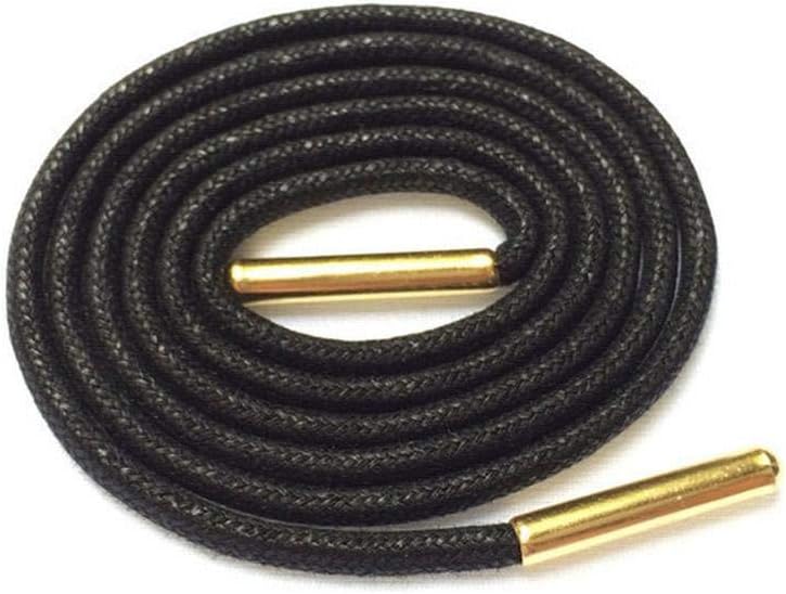 Oro metal Herretes Cuerdas cordones redondos cordones de las botas