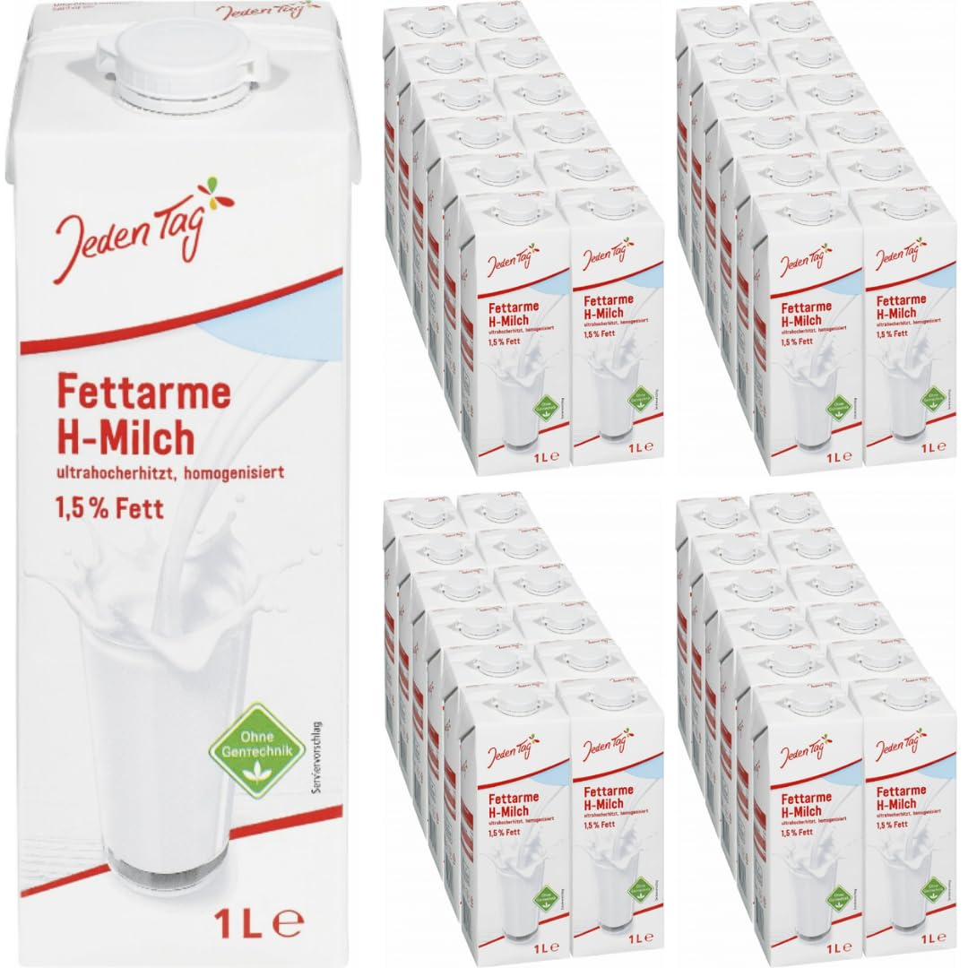 Jeden Tag Laktosefreie haltbare milch% 1,5 Fett 1000 Mililiter x 48 STÜCK mit Pufai Grocery