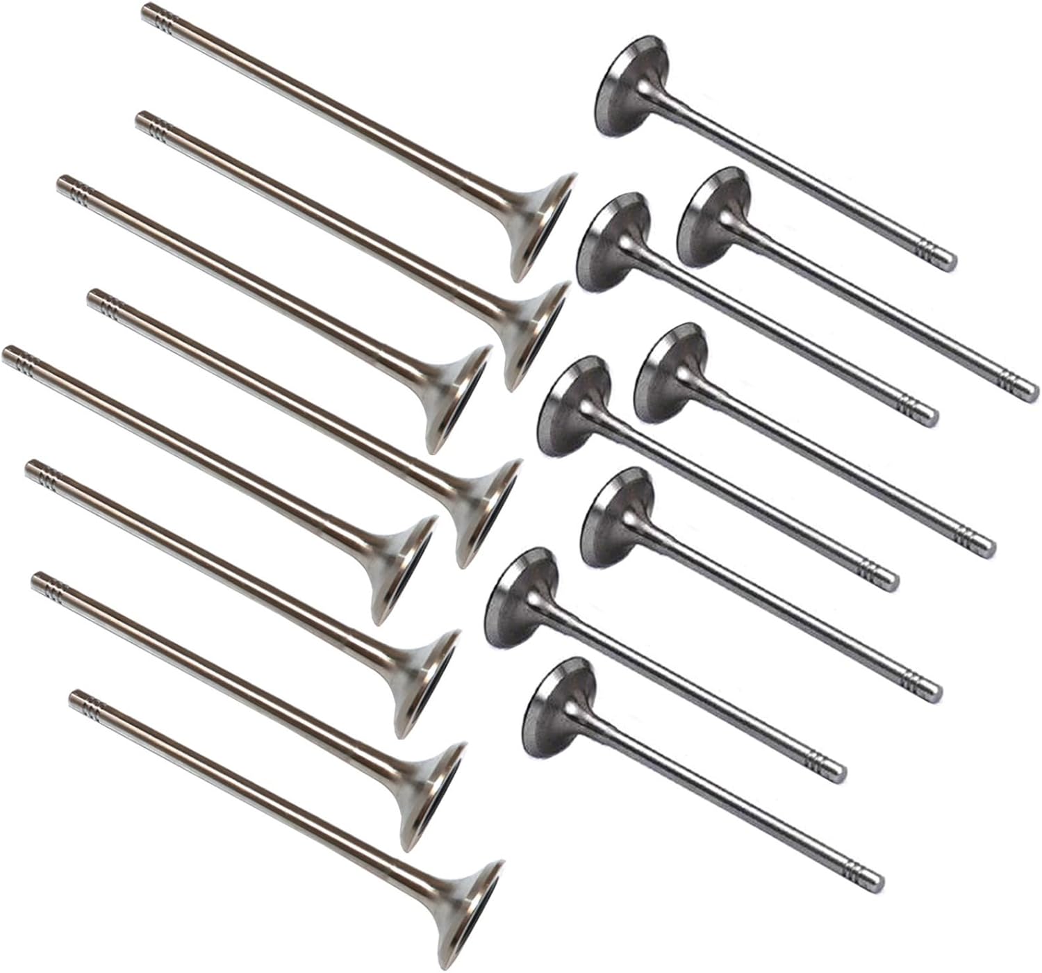 NLQR Intake Exhaust Valves Compatible with BMW Compatible with Mini 118i Cooper S F20 F30 R55 R56 N13 1.6T Replace 11347585901 11347547187