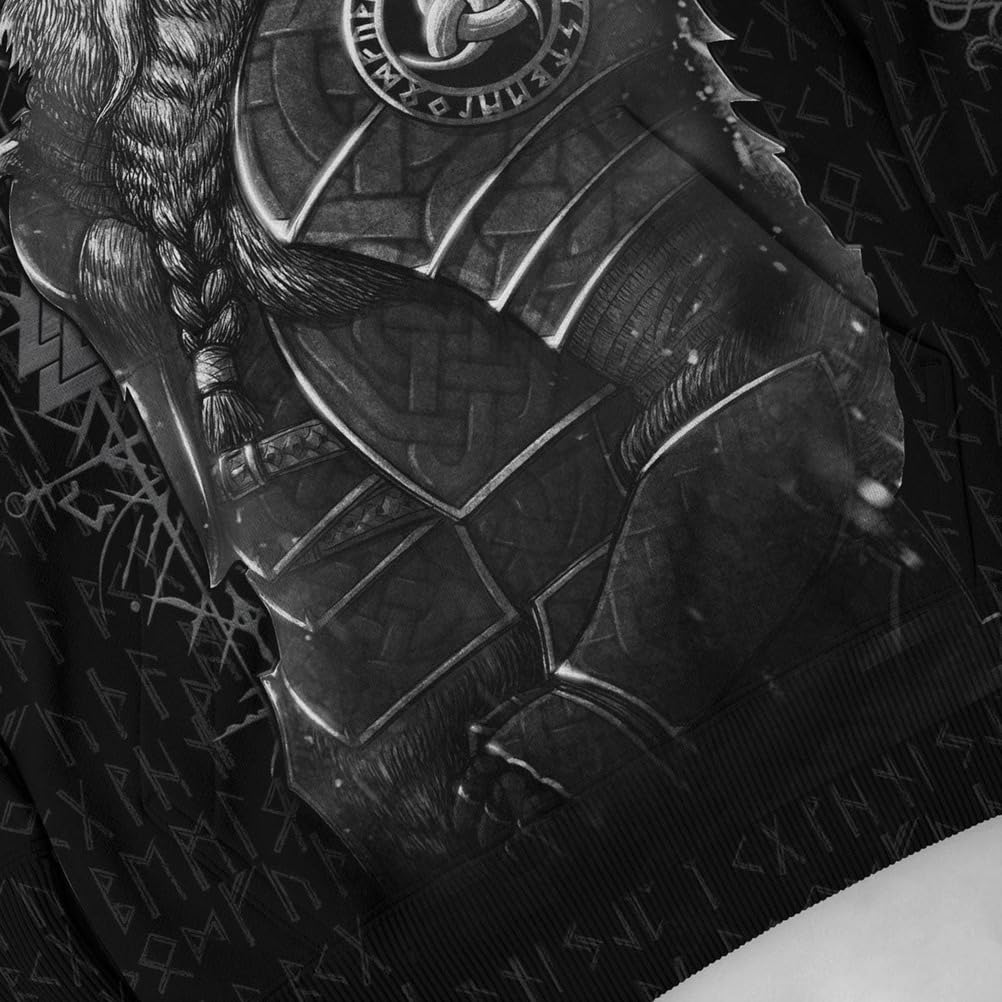Odin bluza z kapturem, męska, rog, wegwizor, Yggdrasil, na lato, zimę, kostium Wikingów, Cosplay, kurtka lotnicza, 4XL
