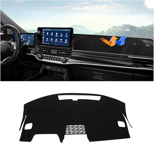 Miniatura 25 de Autorder - Tapete para salpicadero para 2007-2013 Chevy Chevrolet Silverado/GMC Sierra con dos guanteras, accesorios, cubierta de salpicadero