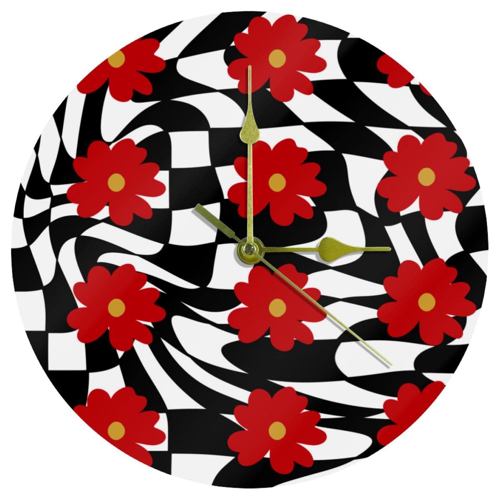 Horloge murale acrylique silencieuse pour décorer un bureau ou une chambre d'enfant