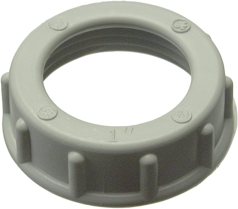 Halex 75220B 40051411752208 Rigid Plastic Insulating Bushing, 2", Silver