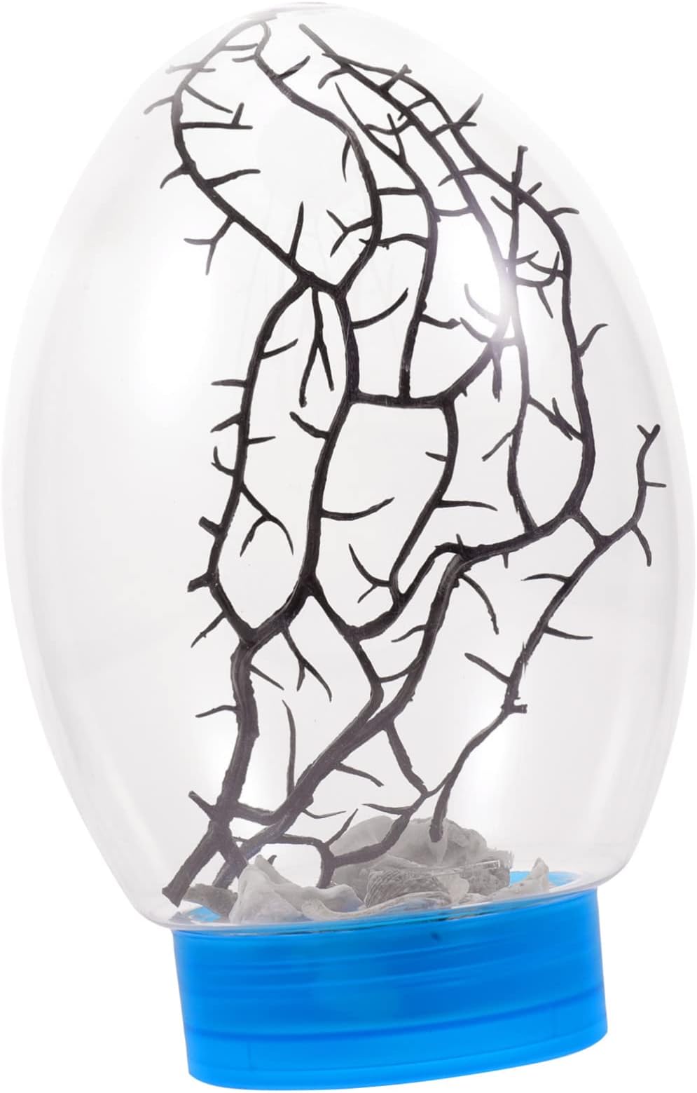 DOITOOL Closed Desktop Fish Tank Led Light Ecosphere Aquarium for Beginners High-transparency Easy Setup Relaxing Closed Aquatic Ecosystem Base