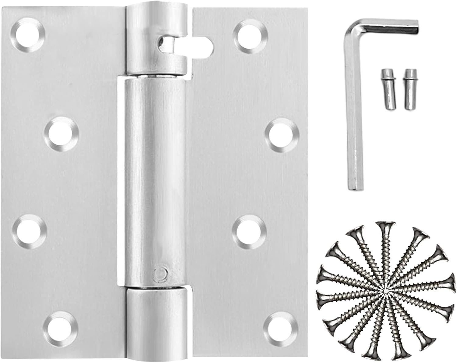 Hugexpen 2Pack 4" SelfClosing Door Hinges, Stainless Steel Heavy Duty