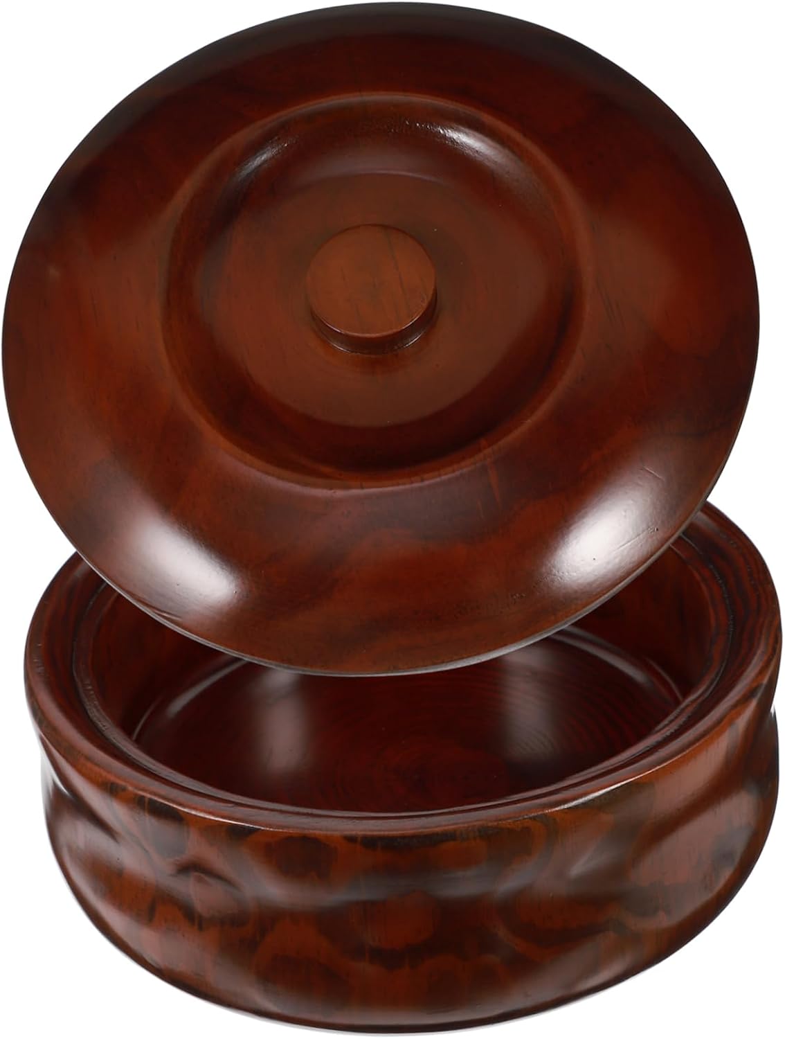 Wooden Fruits Bowl with Cover Snacks Box Lightweight Retro Style for Home and Store Use Food Protection Holder