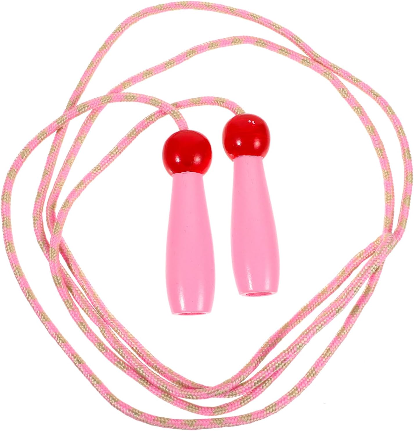 Wooden Handle Jump Rope Adjustable Skipping Rope for Fitness Physical Cloth Material for Adults for Outdoor Exercise and Fun