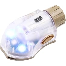 Tactical Helmet Light IR Strobe Military Identification Light with LED Visible Light Constant-on & Strobe Survival Signal Light Tan-Blue