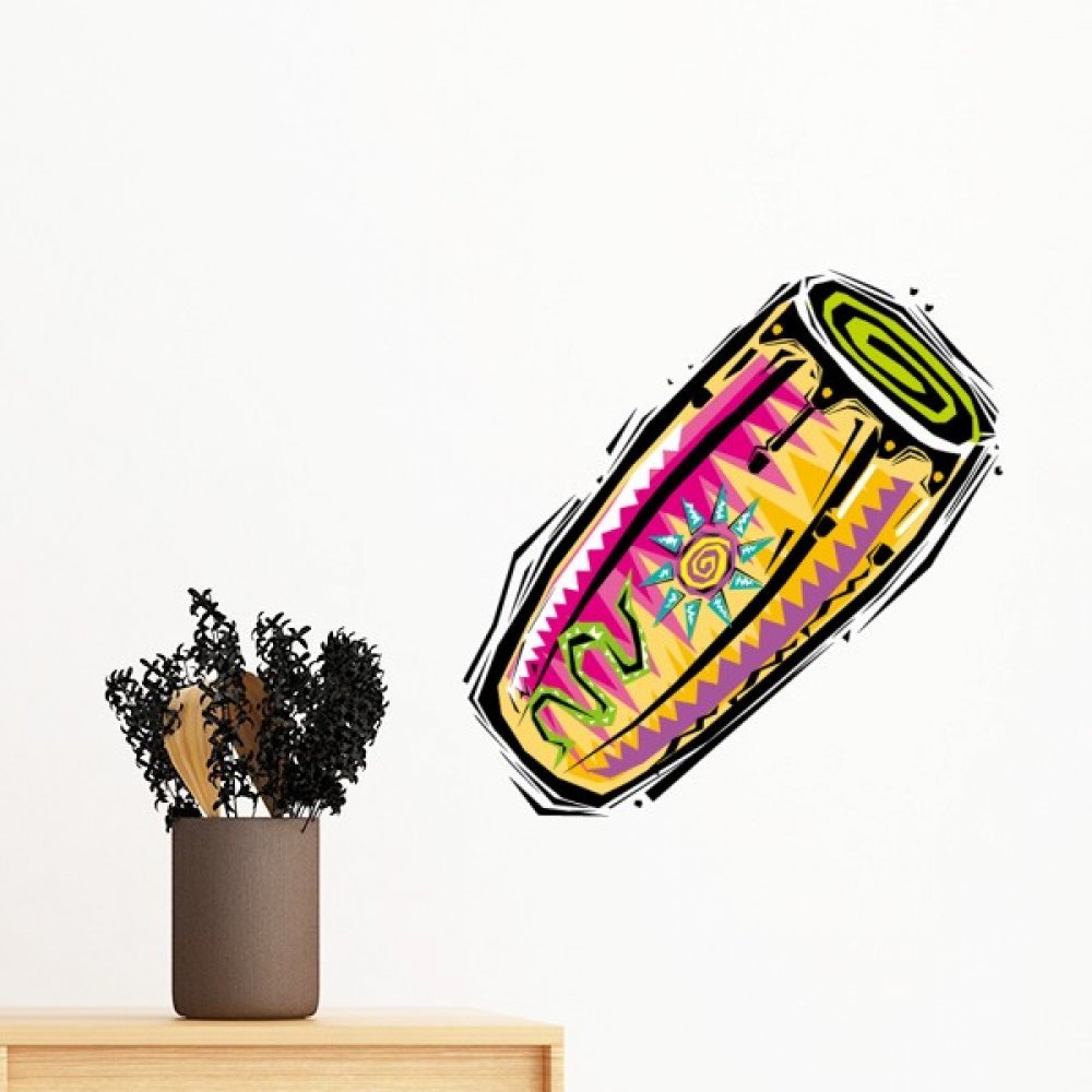 Sticker mural Mexique coloré amovible DIY papier peint chambre enfant décoration murale 30cm