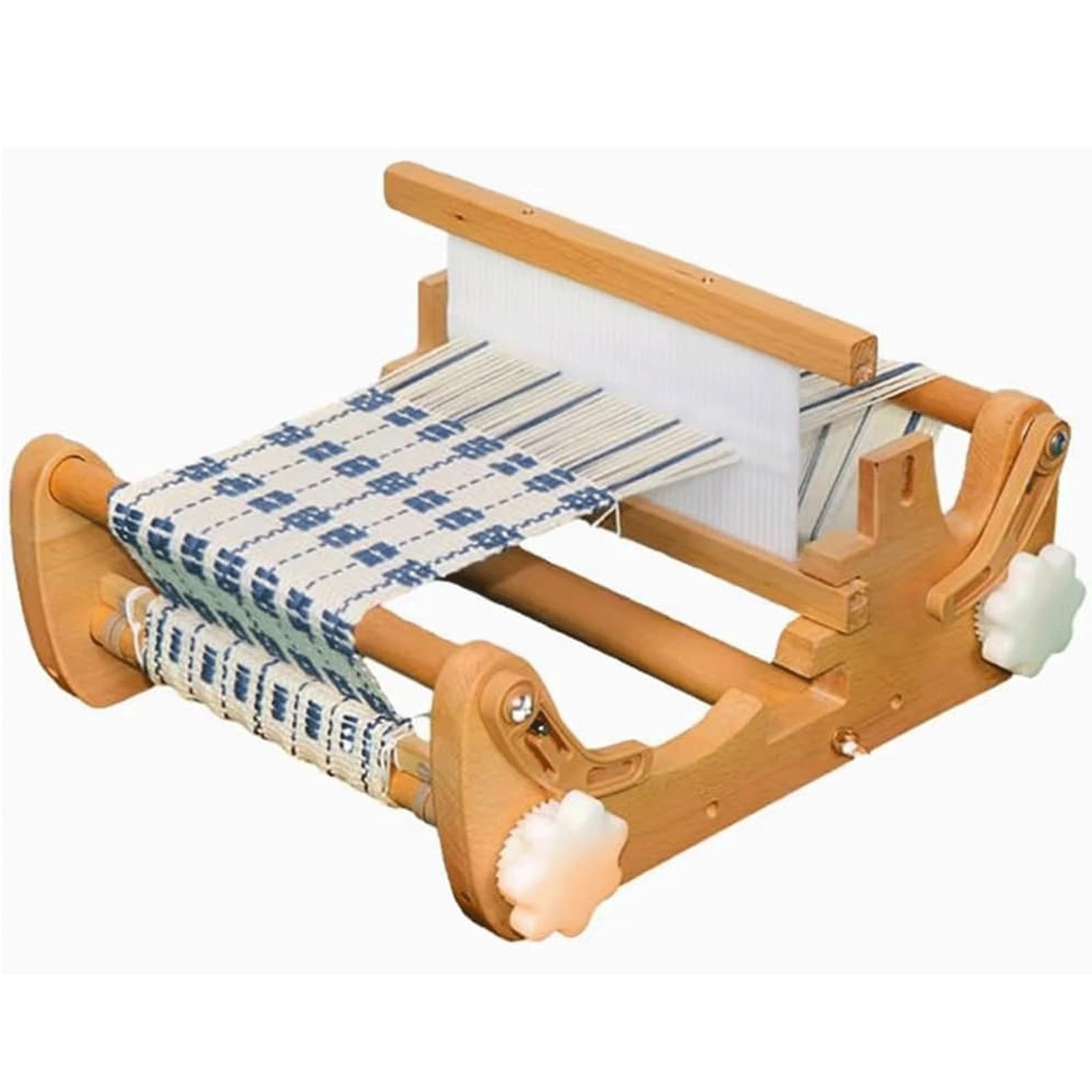 Kit de métier à tisser domestique, machine à tisser multi-artisanat à tricoter à la main, métier à tisser de bureau avec peigne et canette, largeur 20 cm, densité réglable for sièges à thé,sous-verres