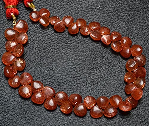 Perles pierre de soleil en forme de cœur LKBEADS pour créer vos bijoux bohèmes d'été