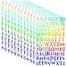 24 Feuilles Autocollants de Lettre Auto-Adhésifs Brillants Holographiques Alphabet Laser de Noël Sticker de Lettre Décorative en Vinyle Bricolage pour Scrapbook Artisanat (Style Chic)