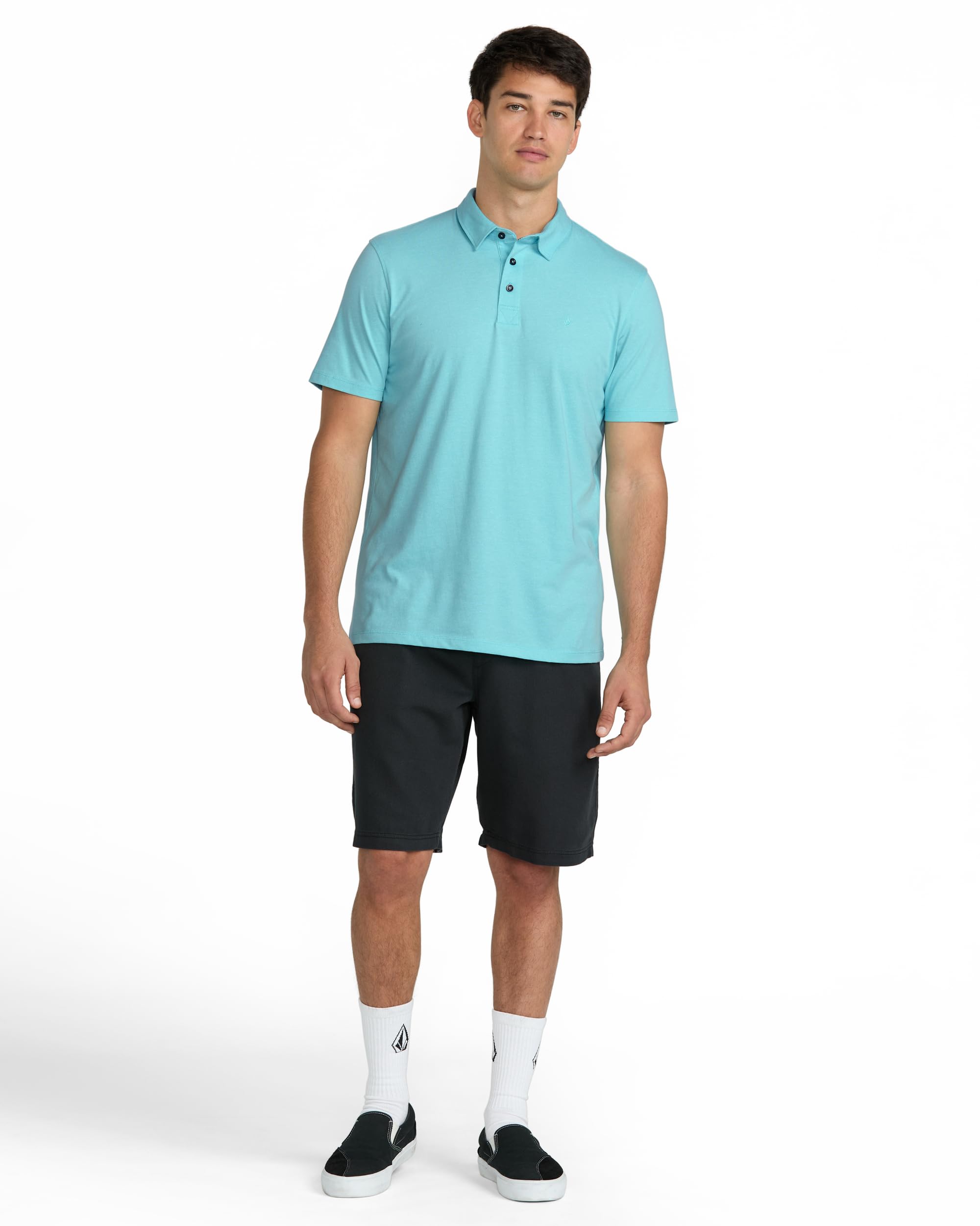 Volcom Herren Wowzer Modern Fit Short Sleeve Polo Shirt – Soft Cotton Blend Wowzer Modern Fit Kurzarm Poloshirt - Weiche Baumwollmischung