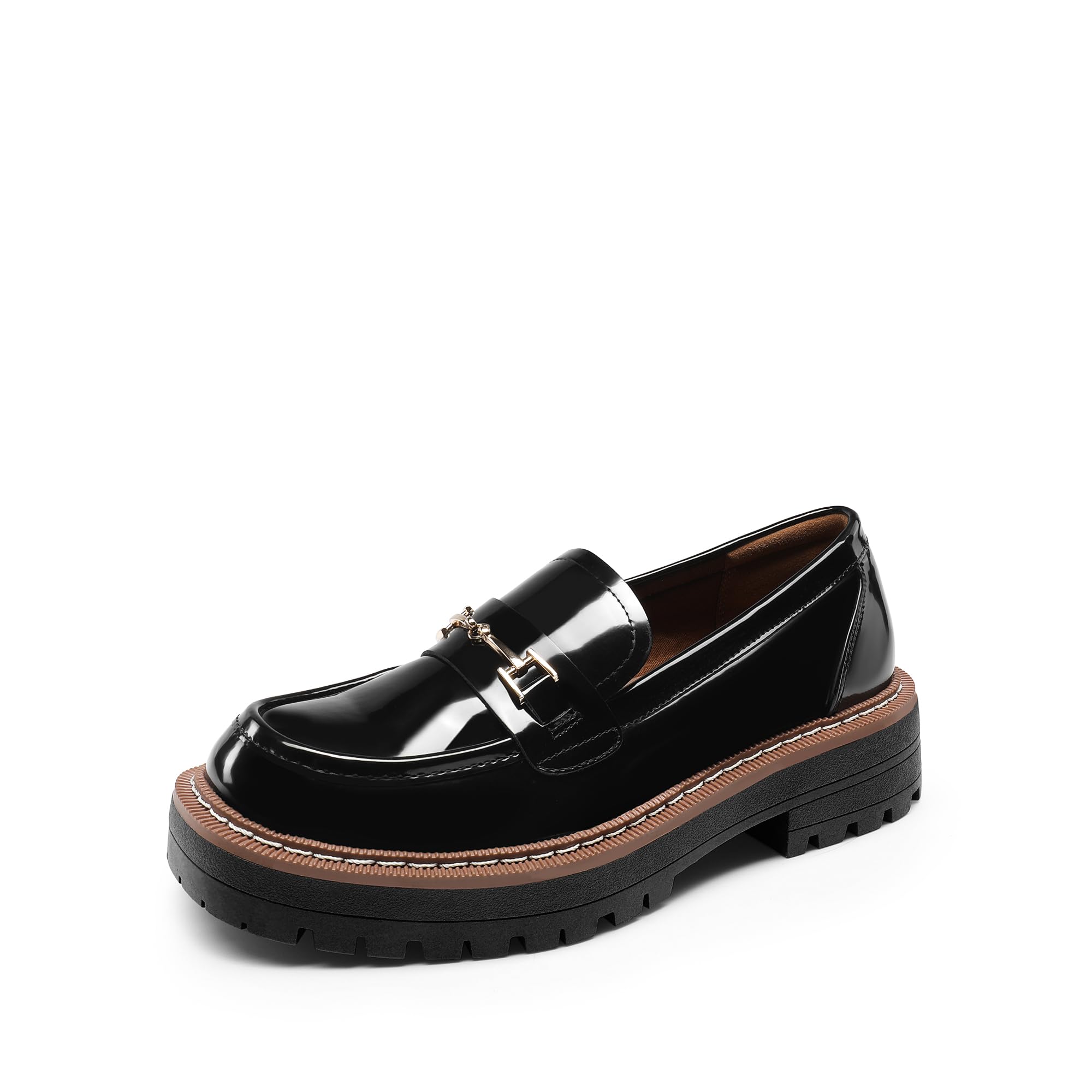 dream pairs Loafers for Women Platform Chunky Heel Slip On Loafers Business Office Casual Dressy Loafer Shoes-picture-22