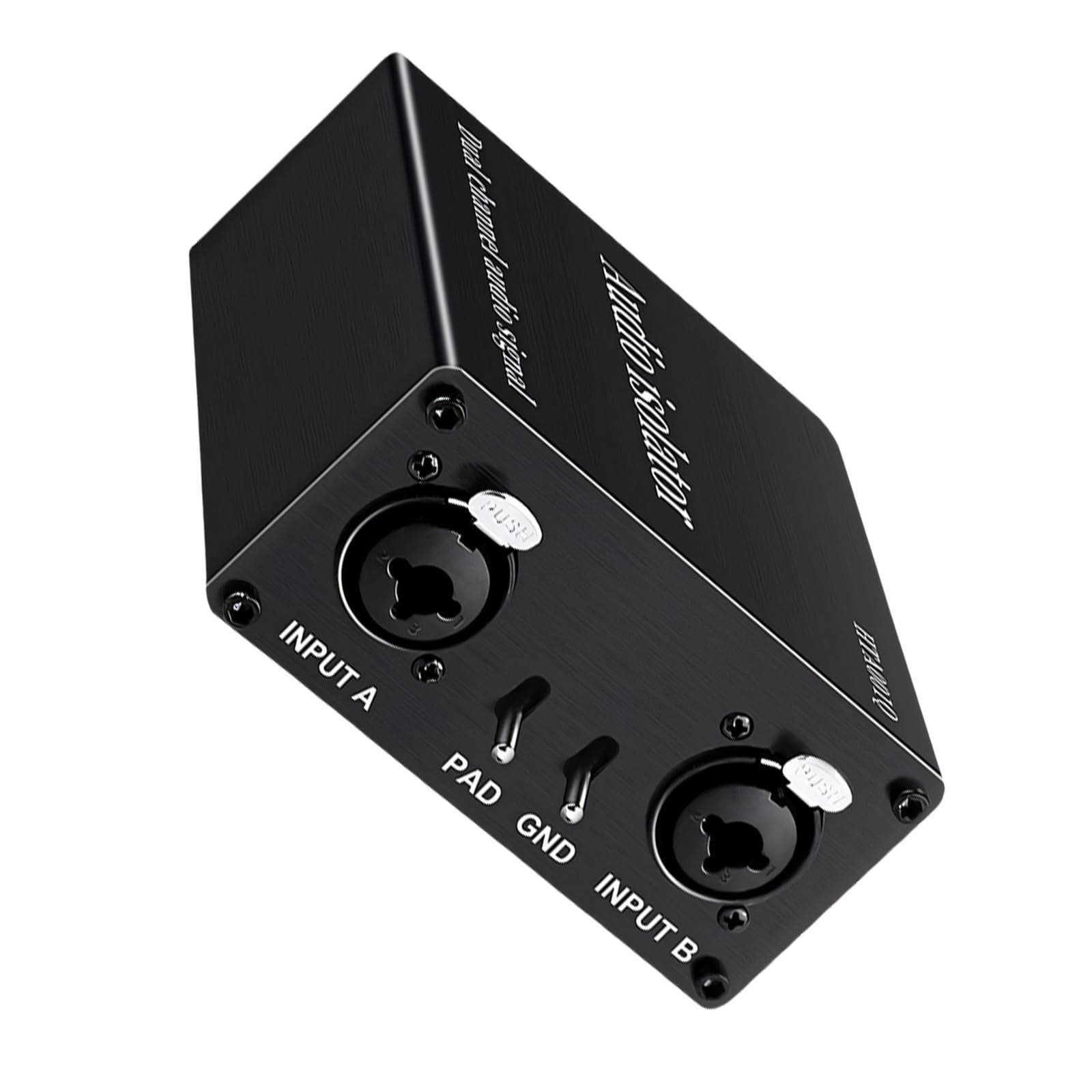 Alluminio XLR 6.35mm Music Isolation Box Music Ground Looping Isolatore per suono pulito in e uso palcoscenico Divisore audio dal vivo