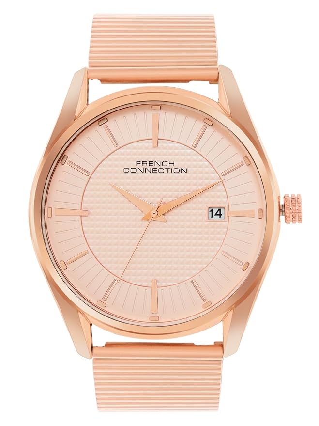 French Connection Rose Dial Analog Watch for Men - FCN056B