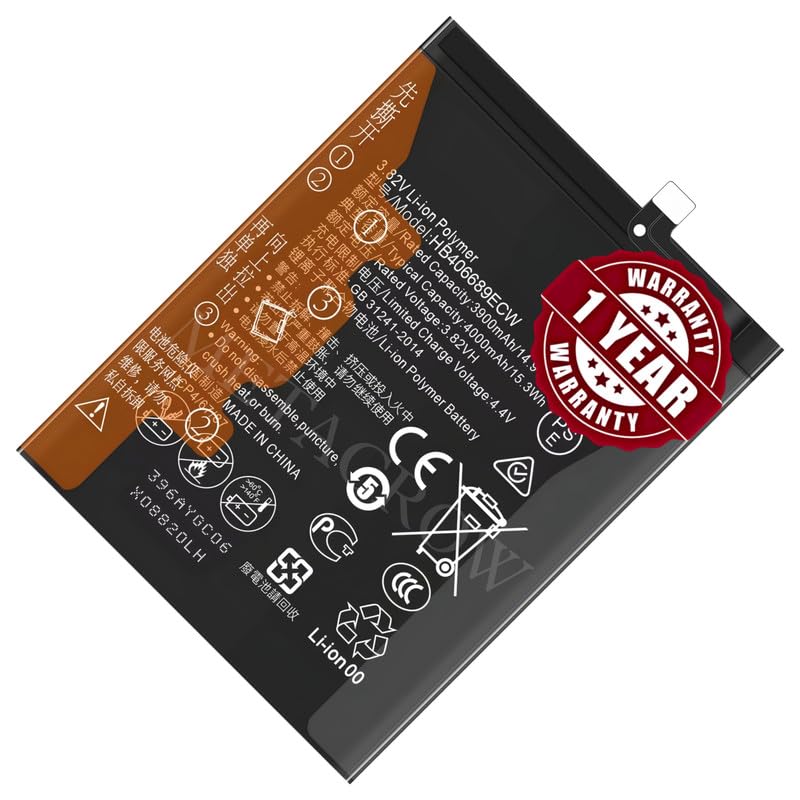 Image of Original HB406689ECW Battery Compatible for Huawei Y7 | Y7 2017 | Y7 2019 | Y7 Prime | Y9 2018 | Y9 2019 | Y9 Prime 2019 - (4000mAh) - 1 Year Warranty CD6