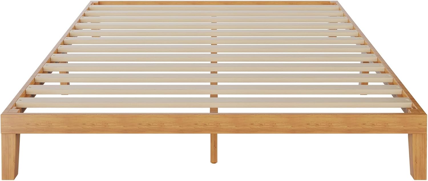 UOCFYK Queen Size Solid Wood Platform Bed Frame