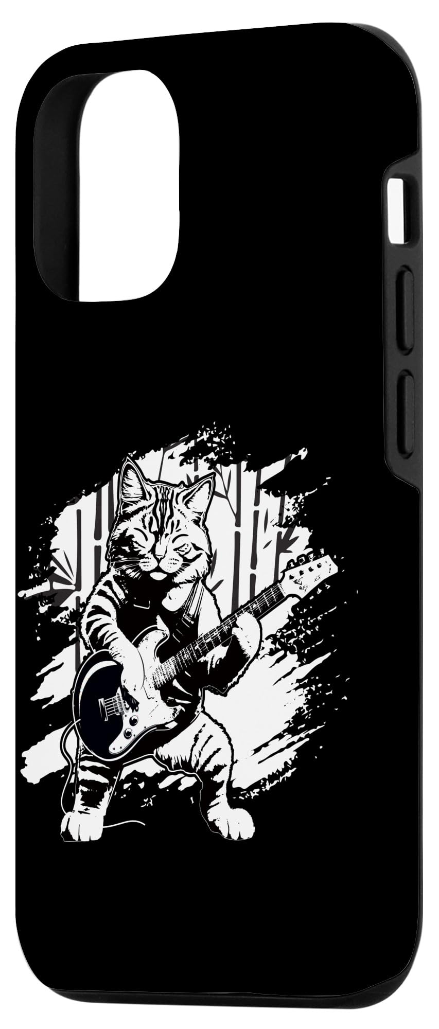 iPhone 13 Pro Cat Playing Guitar Cute Kawaii Cat Guitarist Case - Image 2