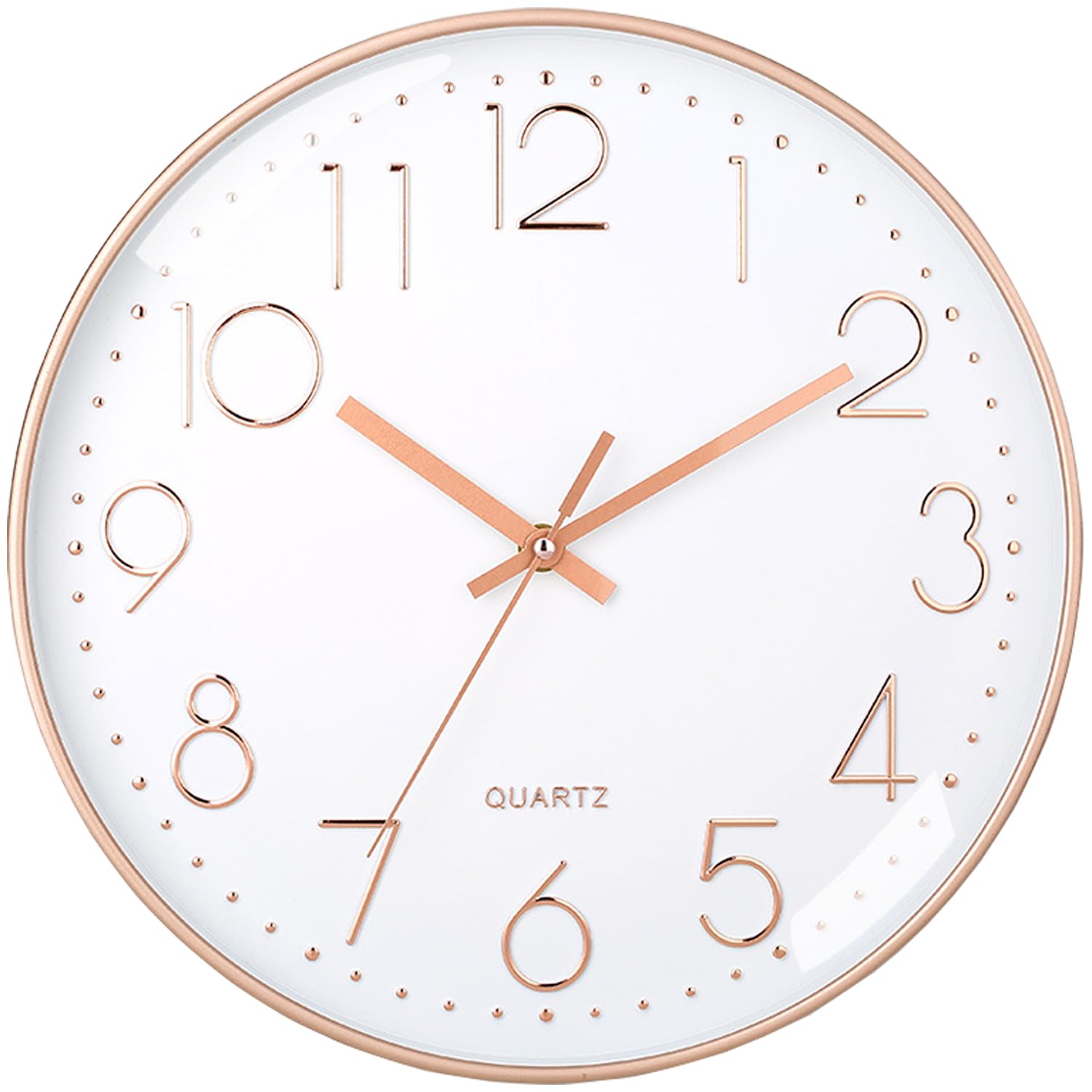 Amdonalo Wall Clock Silent Non-Ticking Modern Wall Clocks Battery Operated for Living Room, Kitchen, Office Decor 8 Inches
