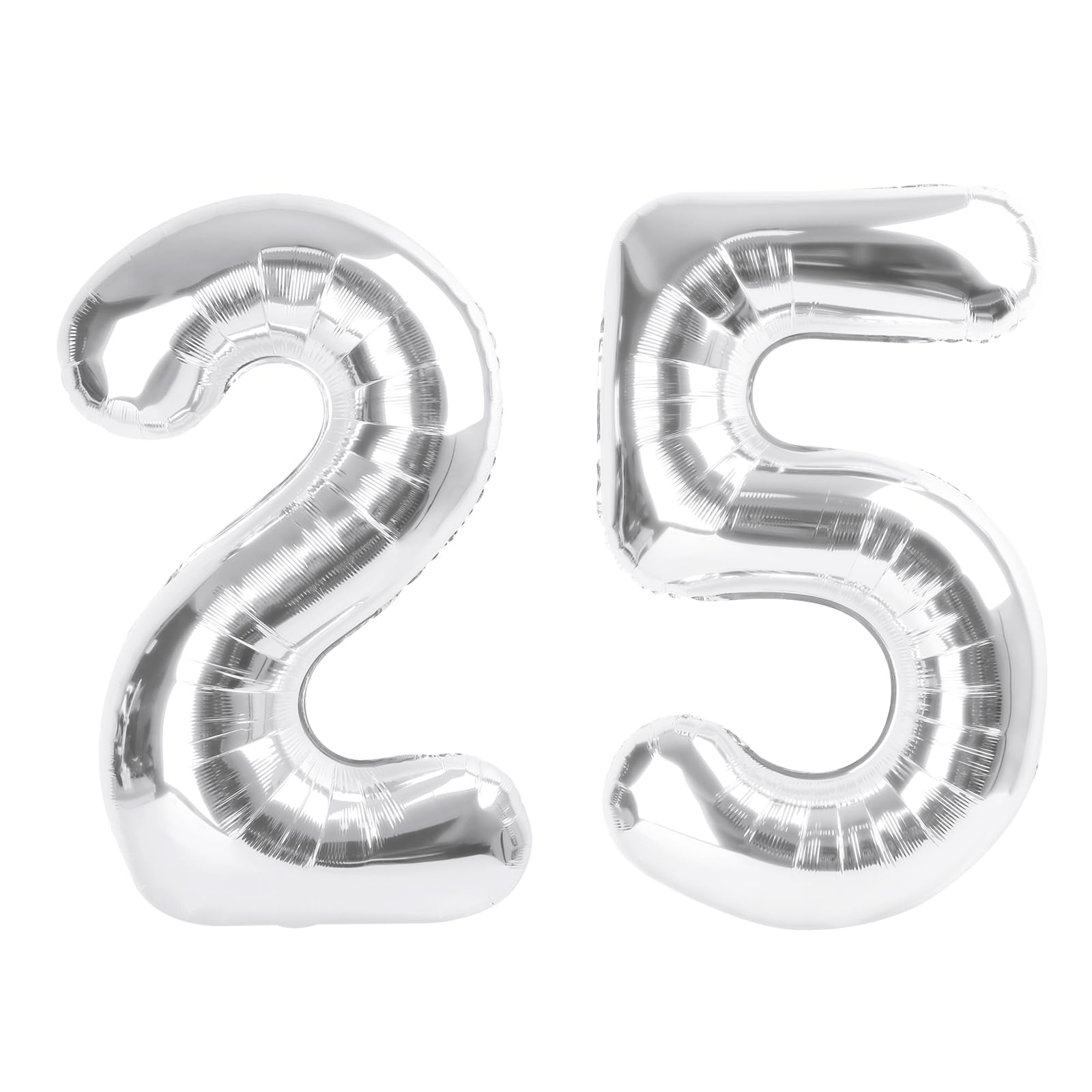 Number Balloons 25 Balloon 40 inch Silver for 25 52 Birthday Decoration