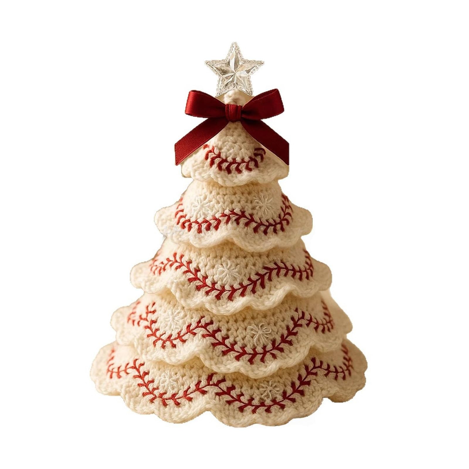 Yhplxyuus Christmas Decoration Kits with Yarn Materials for Tree Ornaments Yarn Christmas Decorations