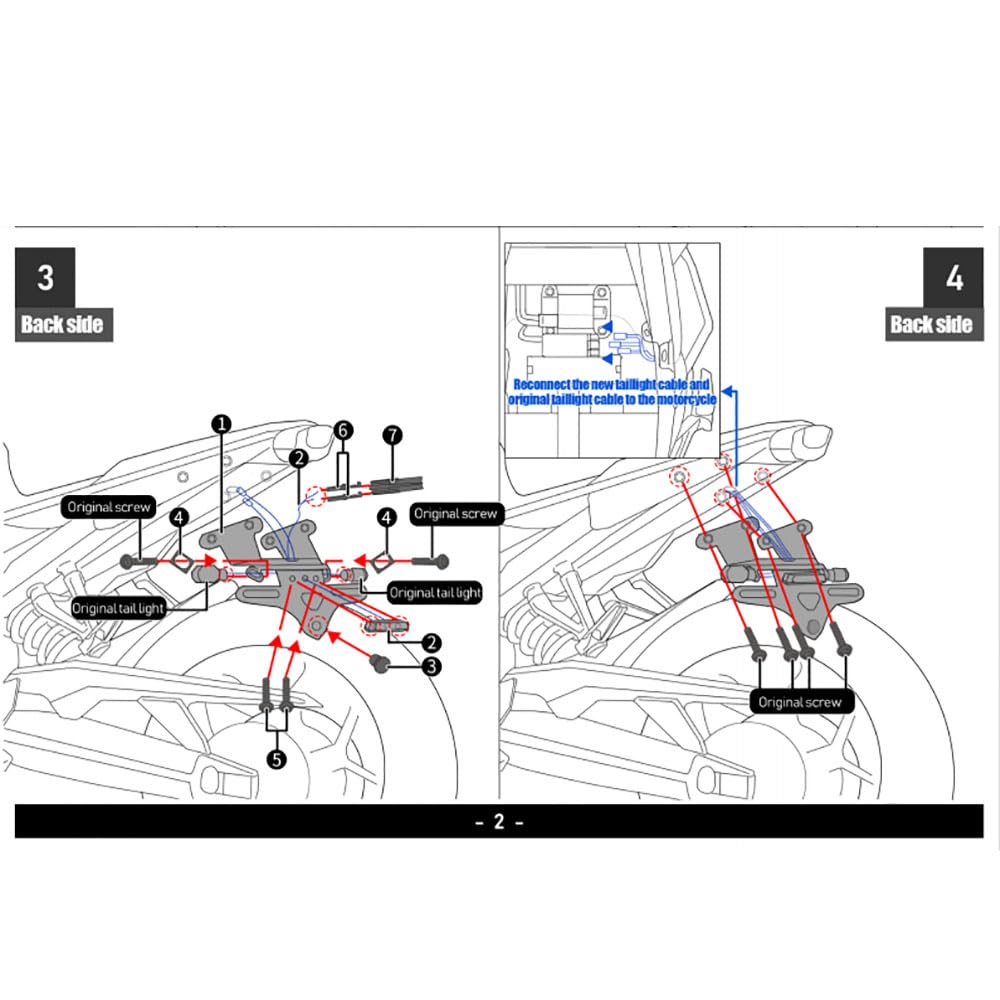 MHYSA Motorrad Kurzes Kennzeichenhalter Halterung kompatibel mit für Honda CB650R CBR650 CBR 650R 2019-2023,2021-2023