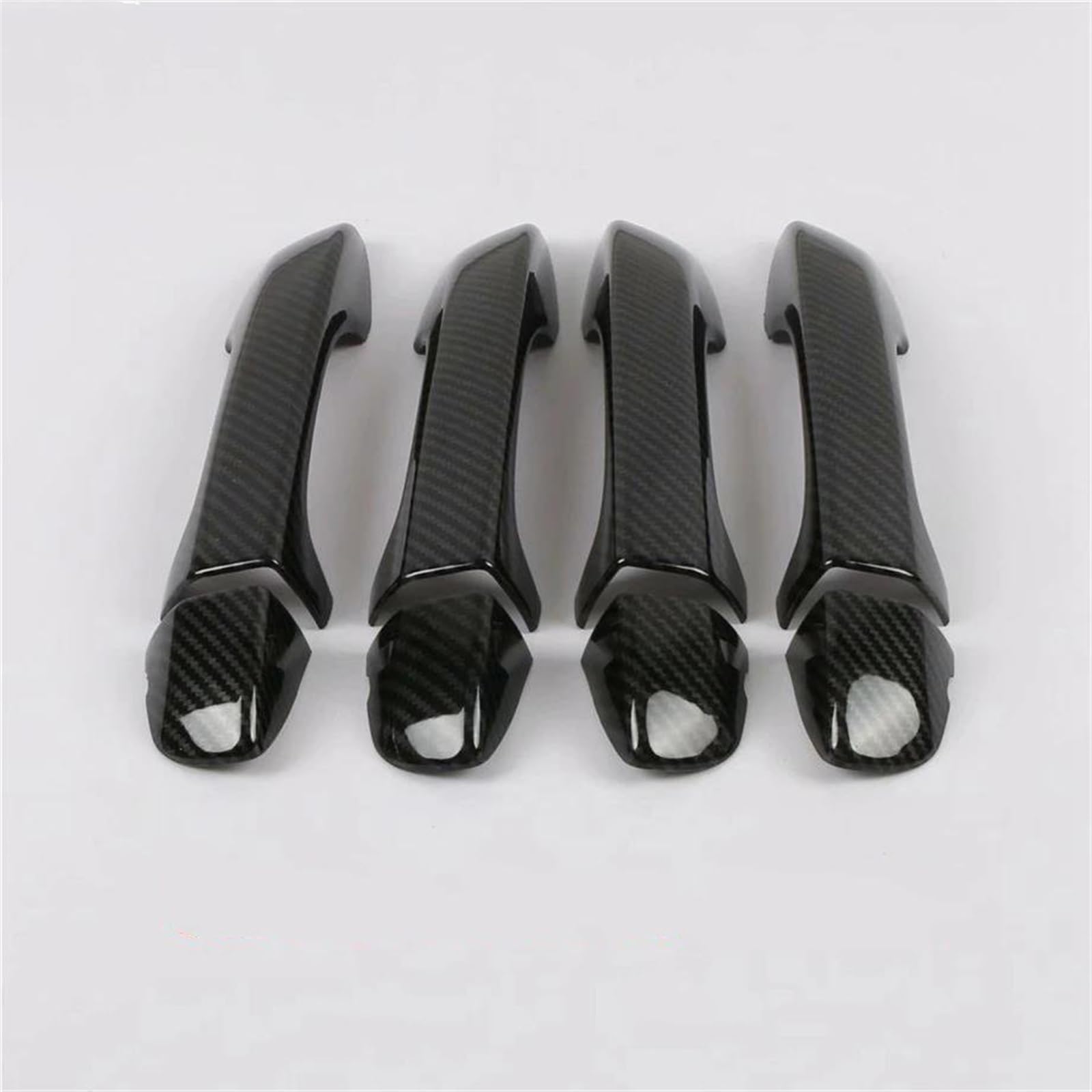 SLIMES Door Pull Doorknob Handle Catch Cap Decor Cover Trim for Tiguan 2016-2022 MK2 Exterior Accessories Protection(Carbon Fiber 1)