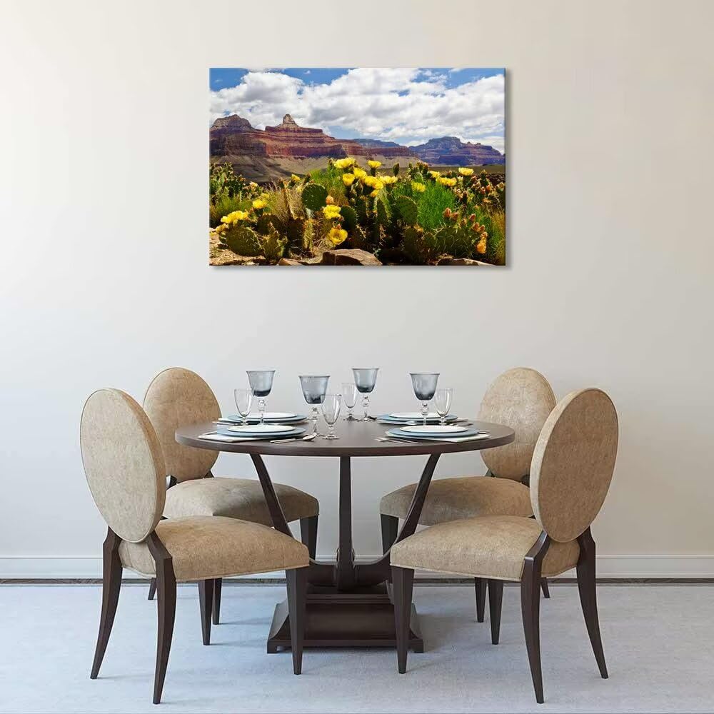 Amazon.com: The Grand Canyon and Cactus Wall Art for Living Room
