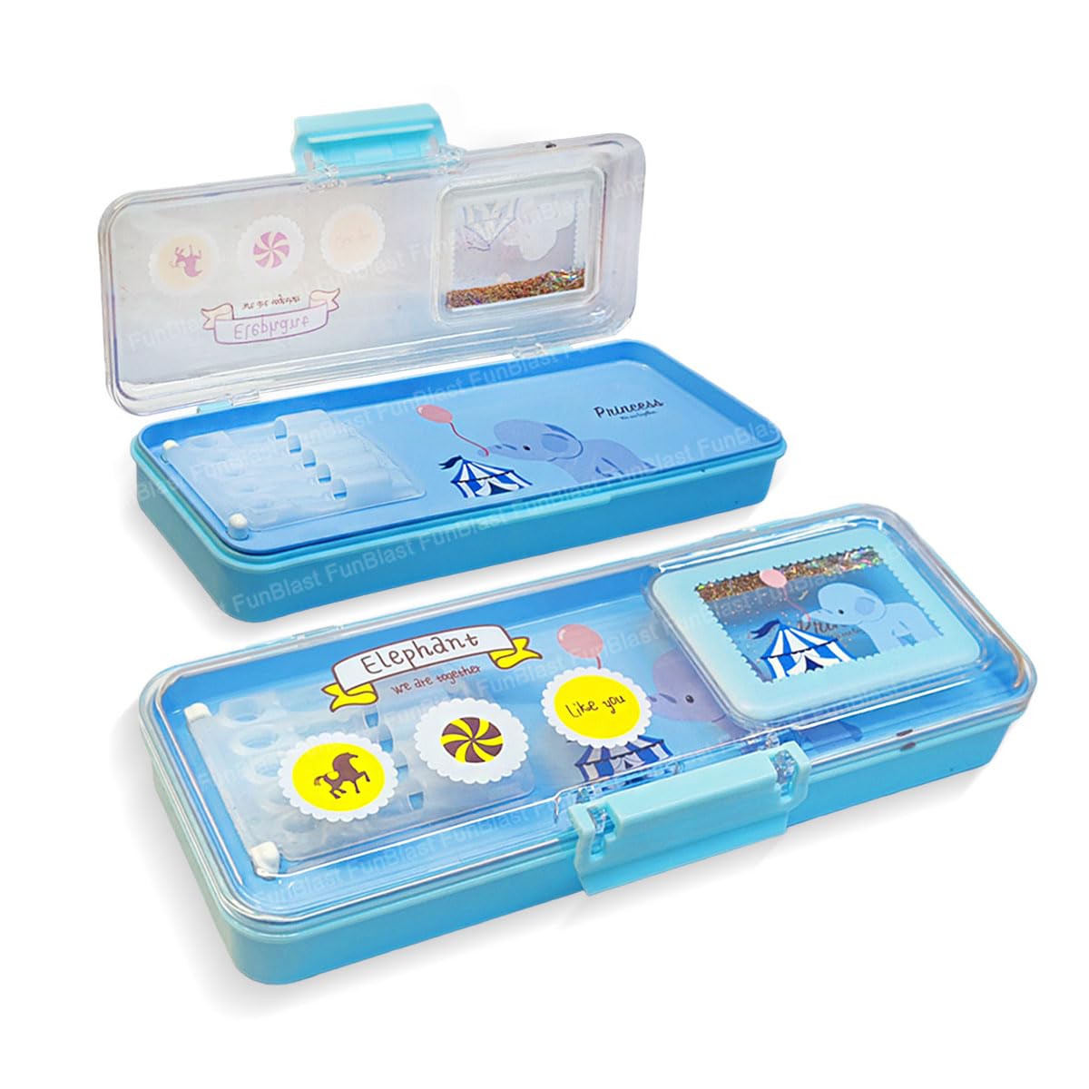 funblast Pencil Box for Kids – Pencil Box Boys, Pencil Case for Girls Stylish, Pencil Case Boys for School, Stationery Organizer Box, Geometry Box for Kids, Return Gift for Kid-picture-24