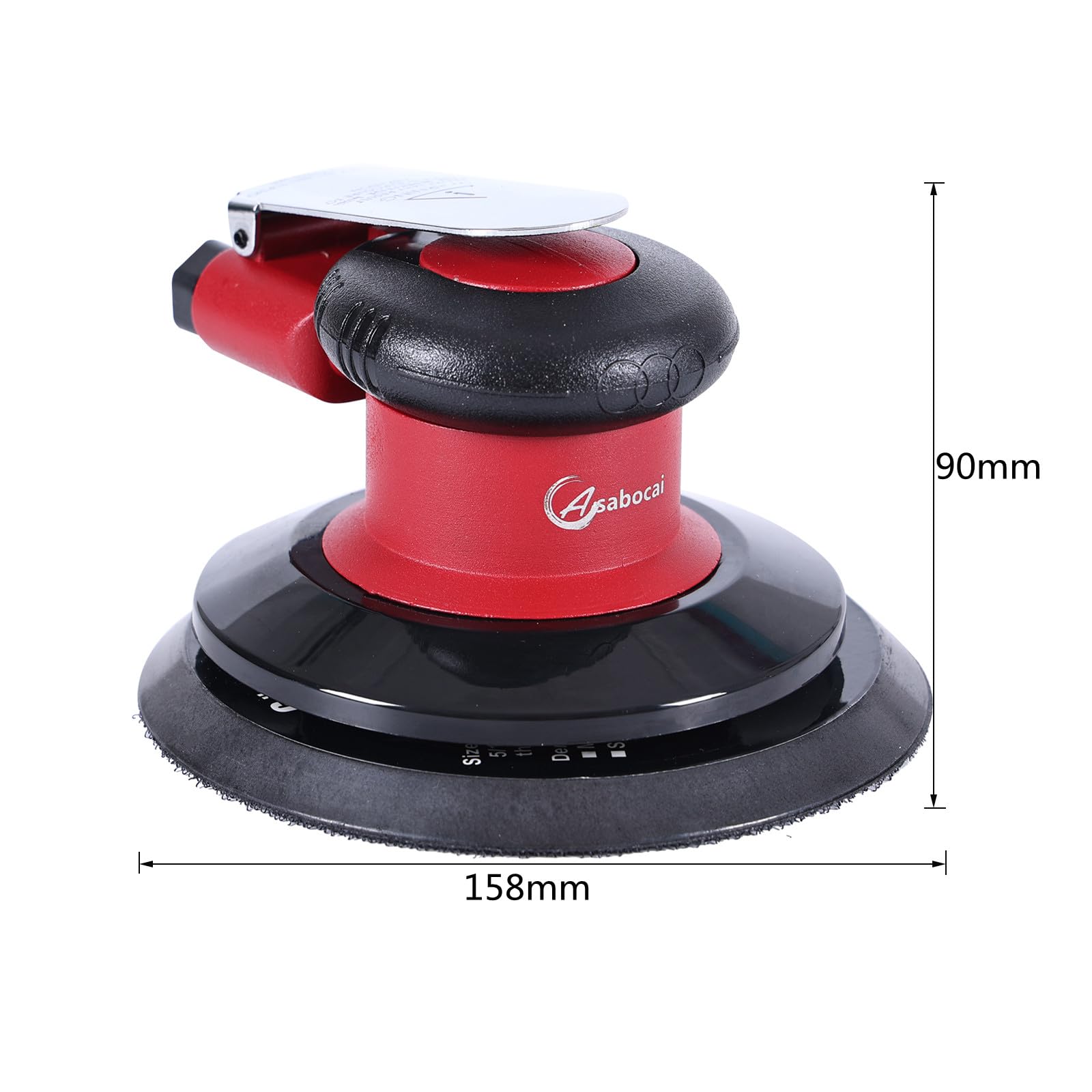 Levigatrice Orbitale Pneumatica 150mm (6"), Levigatrice ad Aria Doppia Azione Professionale, 12000 RPM, 90 PSI, Bassa Vibrazione per Carrozzeria Auto, Legno e Metallo