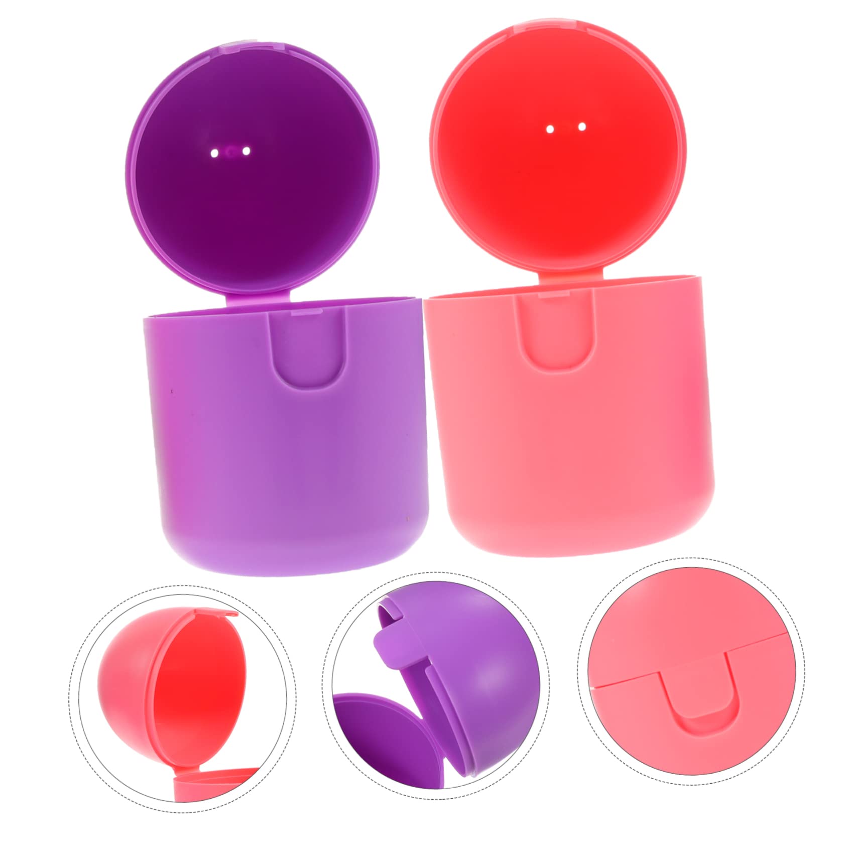 SEWOART 2sets Portable Box Cleaner Period Storage Women's Accessory Microwave Steamer Organizer 2pcs*2