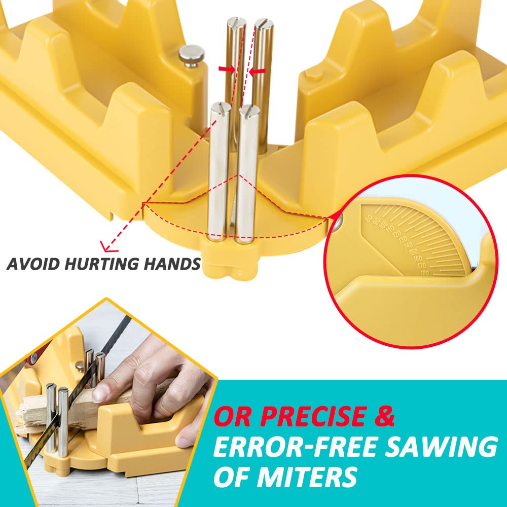 2-in-1 Mitre Measuring Cutting Tool, Miter Saw Protracto