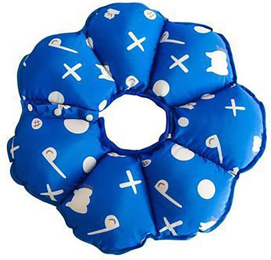 Pet Collar Comfy Dog Cone, Flower Shape Adjustable Dog Recovery Collar Puppy Cats After Surgery, Anti-Bite Lick Wound Protective Neck Collar for Small Dogs Cats,E,M