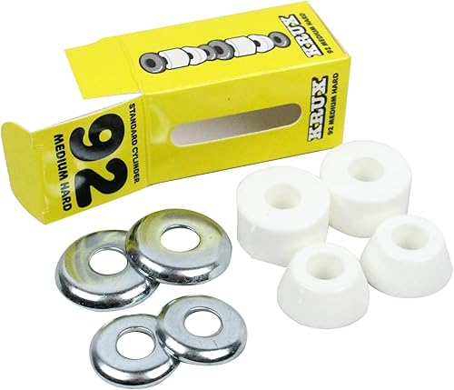 Miniatura 8 de Krux - Bujes para patineta con eje de bolsa de diez centavos, tuercas Kingpin y kit de velocidad, paquete de reconstrucciónactualización que se