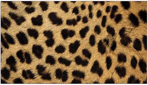 Miniatura 10 de Tarjetas de lugar con estampado de animales, estilo plano, suministros para eventos de fiesta (estampado de leopardo)