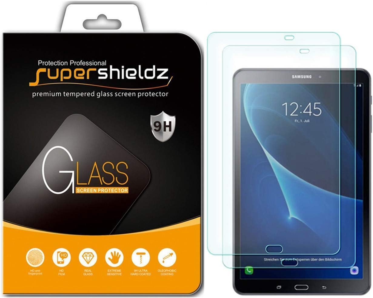 (2 Pack) Designed for Samsung Galaxy Tab A 10.1 (SM-T580 and SM-T587 Model Only 2016 Release) Screen Protector, (Tempered Glass) Anti Scratch, Bubble Free