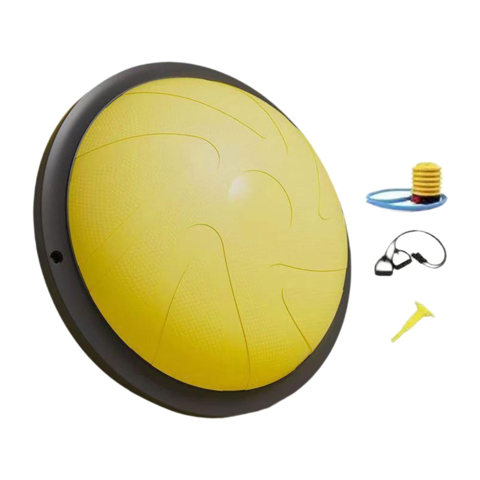 Half Balance Ball Trainer Yoga Ball Pilates Cushion for Work Fitness Pilates Yellow | Exercise Balls | Fitness Equipment & Gear | Fitness Running & Yoga-image-45