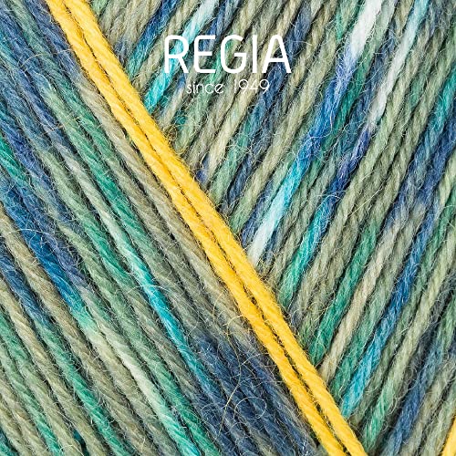 Regia 9801629 08078 Hand Knitting Yarn Wool, Iceland, 18 X 9 X 9 Cm, Wool, Lagoon, 16 X 9 X 7.5 Cm #TOP1