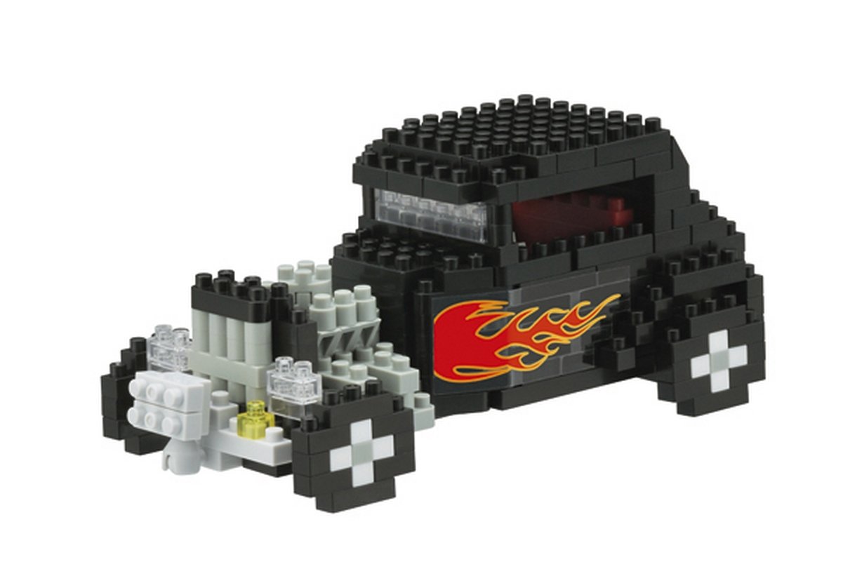 Completed nanoblock NBH-072 Hot Rod model