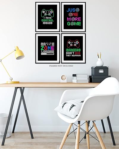 Miniatura 5 de Decoración de sala de juegos para niños, cosas geniales para tu habitación, cueva de hombre, dormitorio, sala de juegos o bar, juego de 4 accesorios