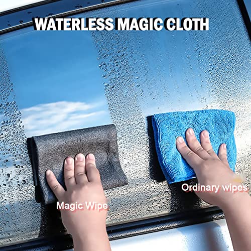 Sapyony Thickened Magic Cleaning Cloth,10 Pcs Lint Free Cloth,Reusable Microfiber Cleaning Rag For Windows,Mirror,Glass,Car,Gray 11.8 * 7In #TOP1