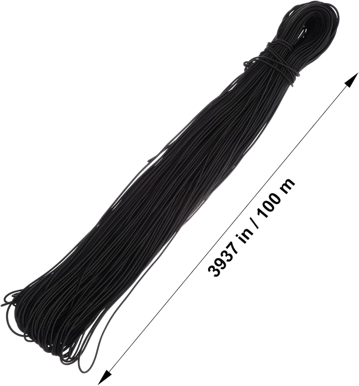 Gadpiparty 100m Round Elastic Cord Stretch Bungee String for DIY Craft Mask Making Decorative Elastic Band