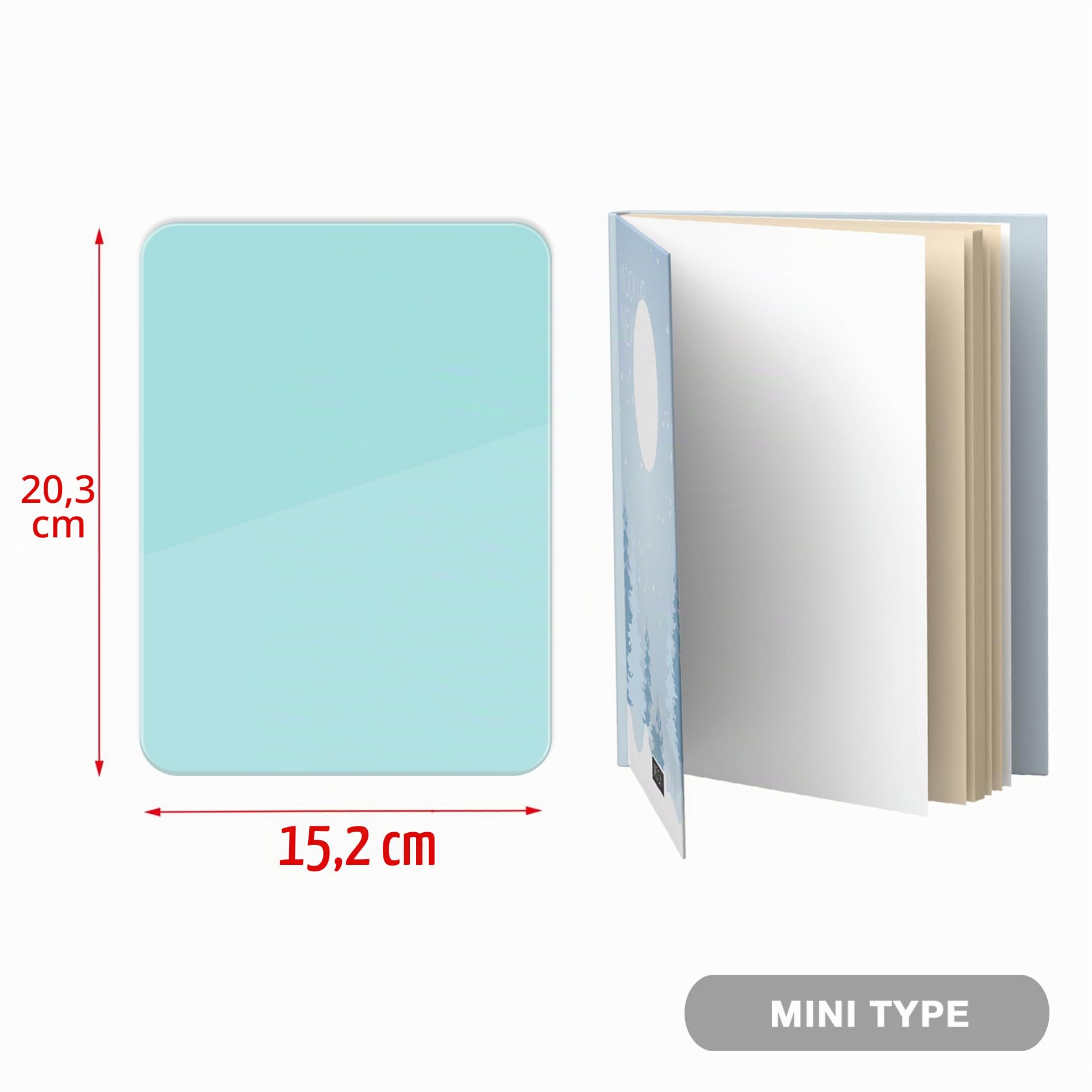 Mini tableau blanc en verre pur bleu sarcelle, petit tableau blanc en pente, tableau blanc de bureau, tableau blanc effaçable à sec, artefact de sténographie pour décoration de bureau, maison, école,