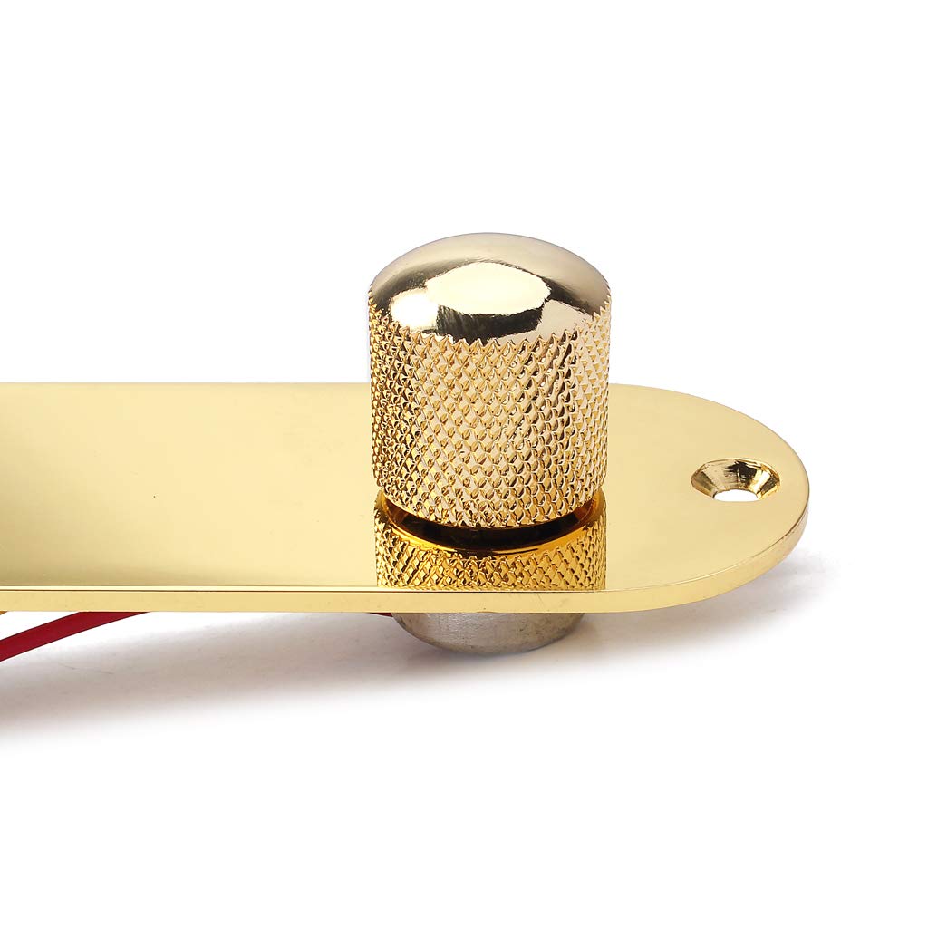 Alnicov Perillas de interruptor de arnés de placa de control precableadas cargadas con cable de 3 vías para piezas de guitarra TL Tele Telecaster