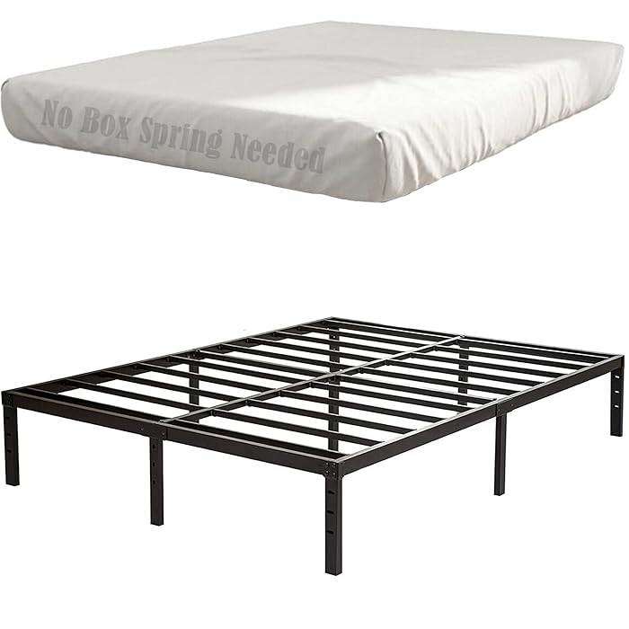 Buy Mombinus King Size Bed Frame,14 Inch Reinforced King Platform Bed
