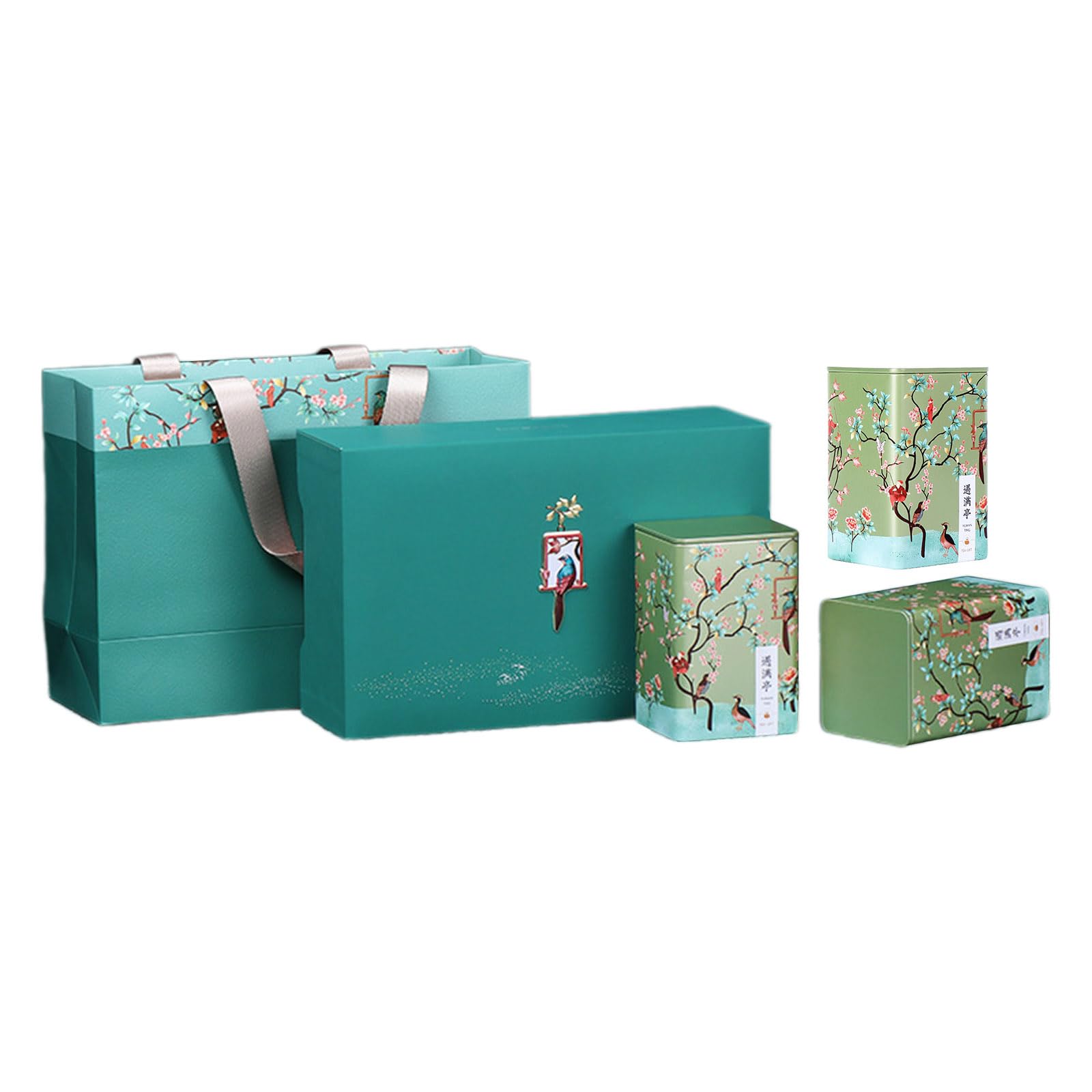 HDOYTXXM Of 3 Tea Storage Container Jar Box Box Solution for