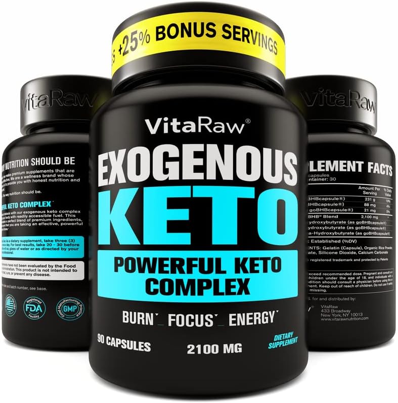 Keto Pills with Green Tea + Organic Apple Cider Vinegar Capsules [ Powerful Diet Pills ] Exogenous Keto Supplement + ACV | Detox Cleanse That Work Fast for Women and Men